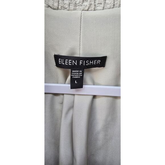 Eileen Fisher Cream Textured Jacket - Picture 2 of 6
